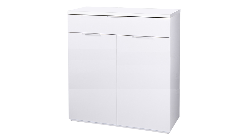 Schuhschrank weiß hochglanz 82 x 102 cm 2 Türen - MUNDI