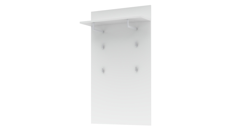 Wandgarderobe Paneel weiß 80 x 138 cm - SANTORIN