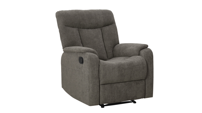 Fernsehsessel grau Microfaser mit Relaxfunktion - SERIO