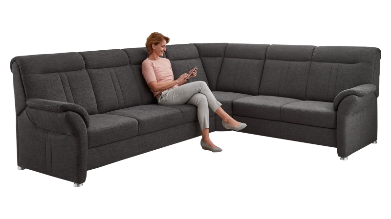 Couchliebe® Wohnlandschaft planbar - anthrazit - Basis Version - VINCENTO