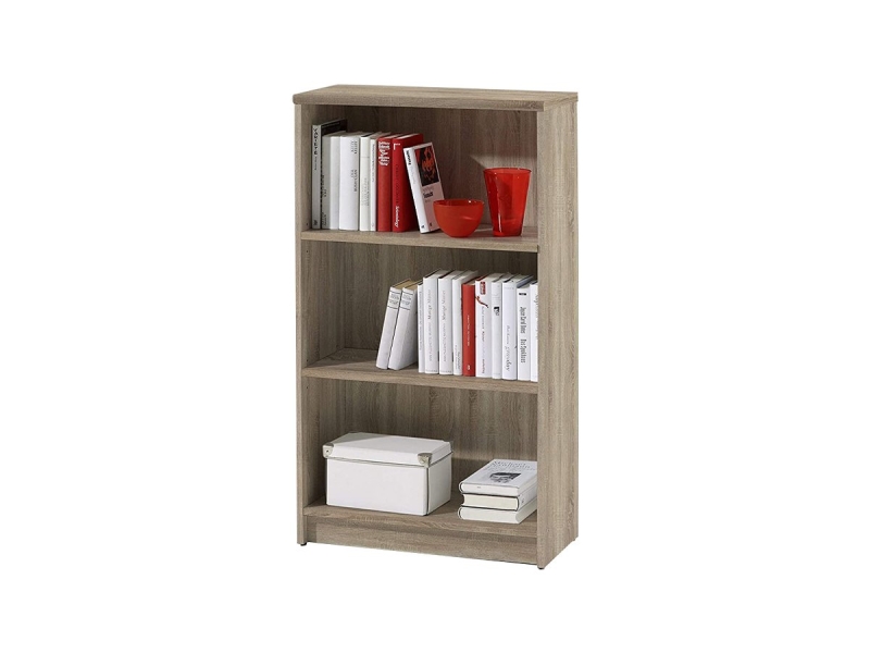 Bücherregal Standregal Sonoma Eiche 60 x 106 cm - 2 Einlegeböden - LILLY