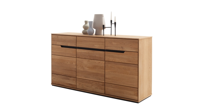 Sideboard Wildeiche geölt teilmassiv 153 cm - ARAYA