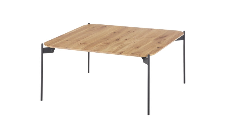 Couchtisch Eiche massiv geölt - 80 x 80 cm - ALTO