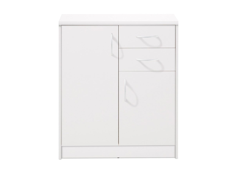 Kommode mit 2 Schubladen weiß 74 cm - OPTIMUS
