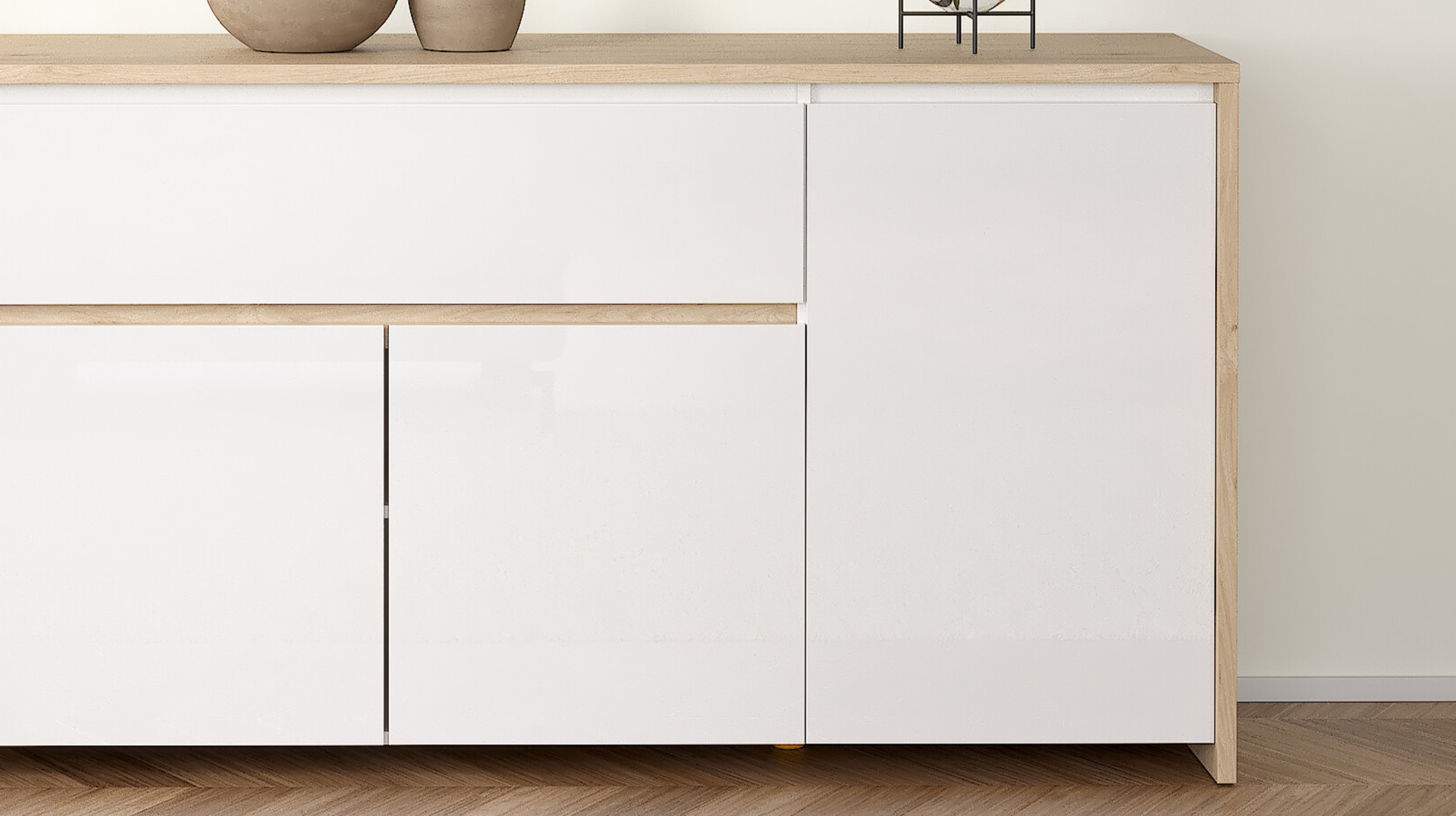 Weiße Schublade Für Schiebetüren – Praktische Schrank-Organisation, 30 Cm Breite
