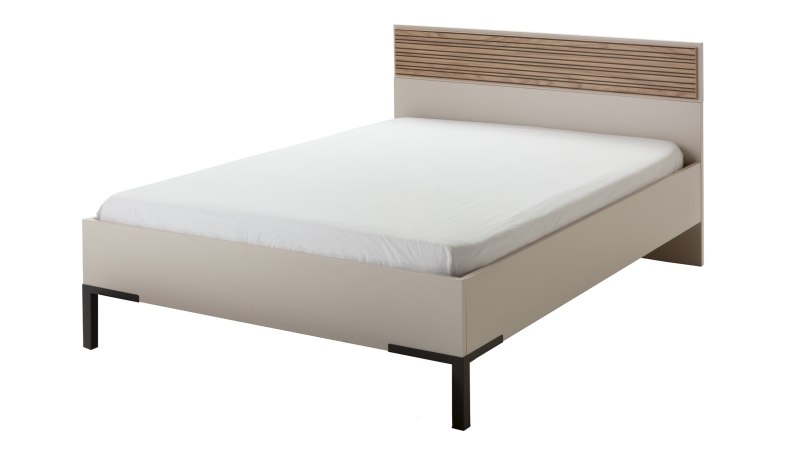 Jugendbett 120 x 200 cm Eiche - beige - BRAVO 