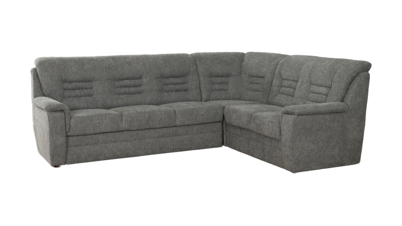 Ecksofa mit Schlaffunktion grau ausziehbar - 280 cm - MERLIN