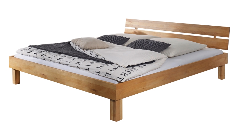 Massivholzbett 180 x 200 cm Kernbuche geölt - JACOB