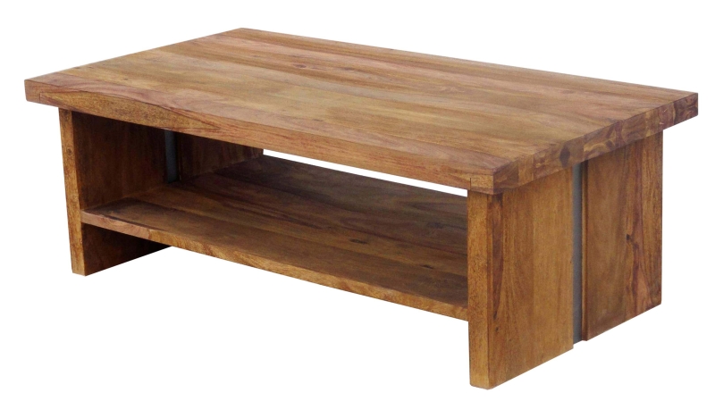 Couchtisch Massivholz Sheesham 130 x 70 cm - SENSO