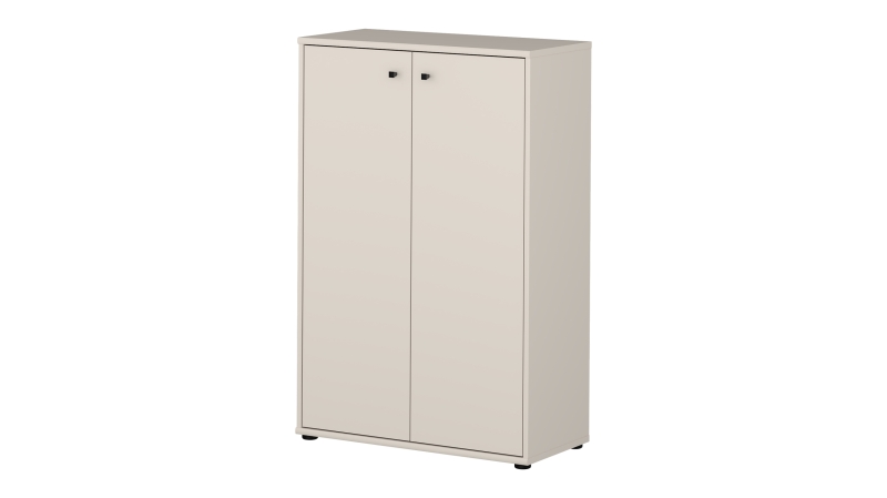 Kommode beige 111 cm - 2-türig - TEMPRA