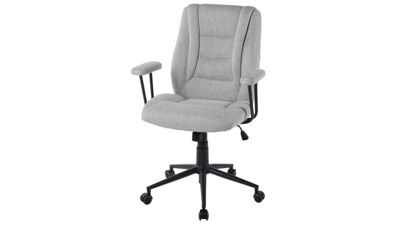 Chefsessel Bürostuhl - Wippfunktion - hellgrau - CASPAR