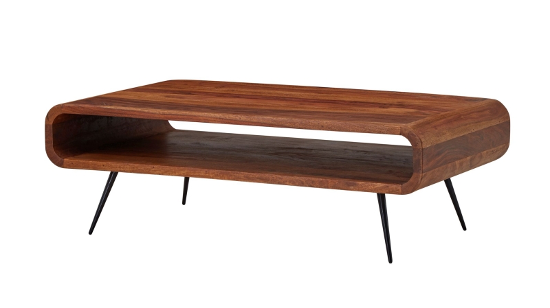 Couchtisch Sheesham massiv gebeizt - 90 x 55 cm - RAYNE