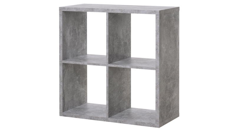 Standregal Betonoptik 73 x 73 cm - 4 Fächer - MAX
