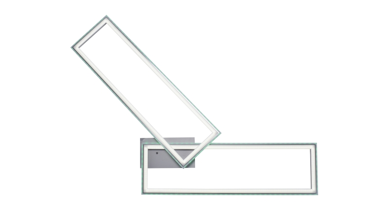 Deckenleuchte LED stahlfarben 121 cm mit RGB-Farbwechsel - FELIX