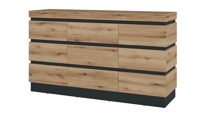 Kommode Coast Evoke Eiche - grau 161 cm - CORTE