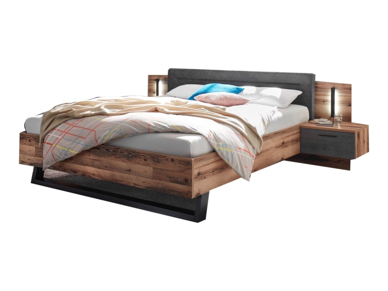 Bettanlage 180 x 200 cm Alpine Lodge - Betonoxid - SARNIA