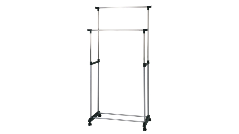 Kleiderständer Kleiderwagen schwarz/chrom 80 cm - SAMA