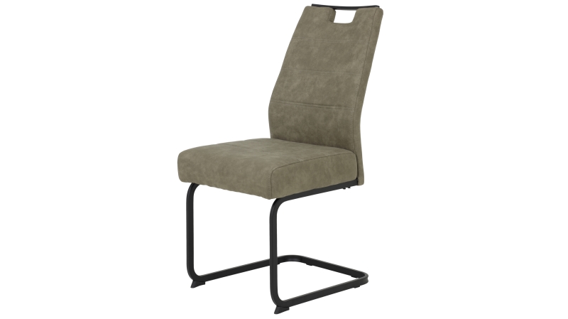 Schwingstuhl für Esszimmer schlamm mit Microfaser - KERSTIN