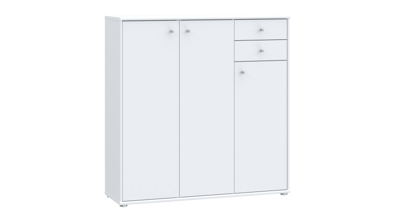 Kommode mit Schubladen weiß 111 cm - TEMPRA