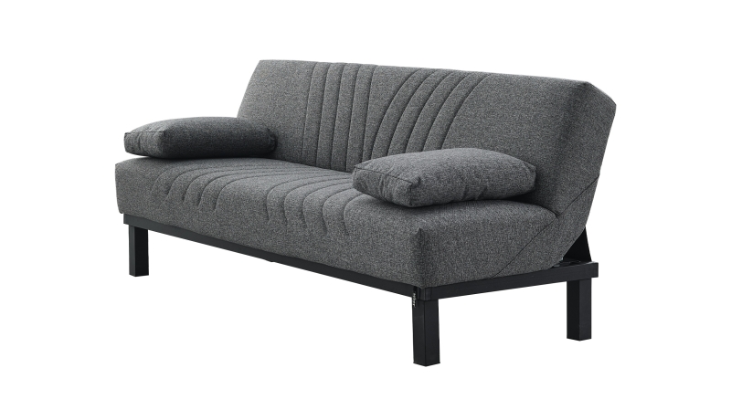 Einzelsofa 3-Sitzer grau Schlaffunktion 190 cm - RADOO