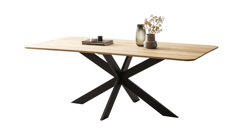 Esstisch 180 x 100 cm Eiche massiv geölt - MARKUS