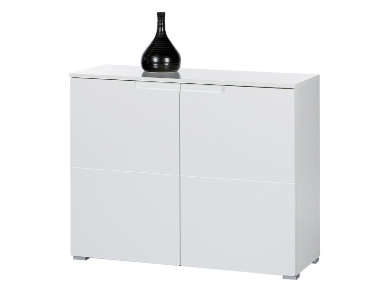 Kommode weiß hochglanz 100 cm 2-türig - SPICE