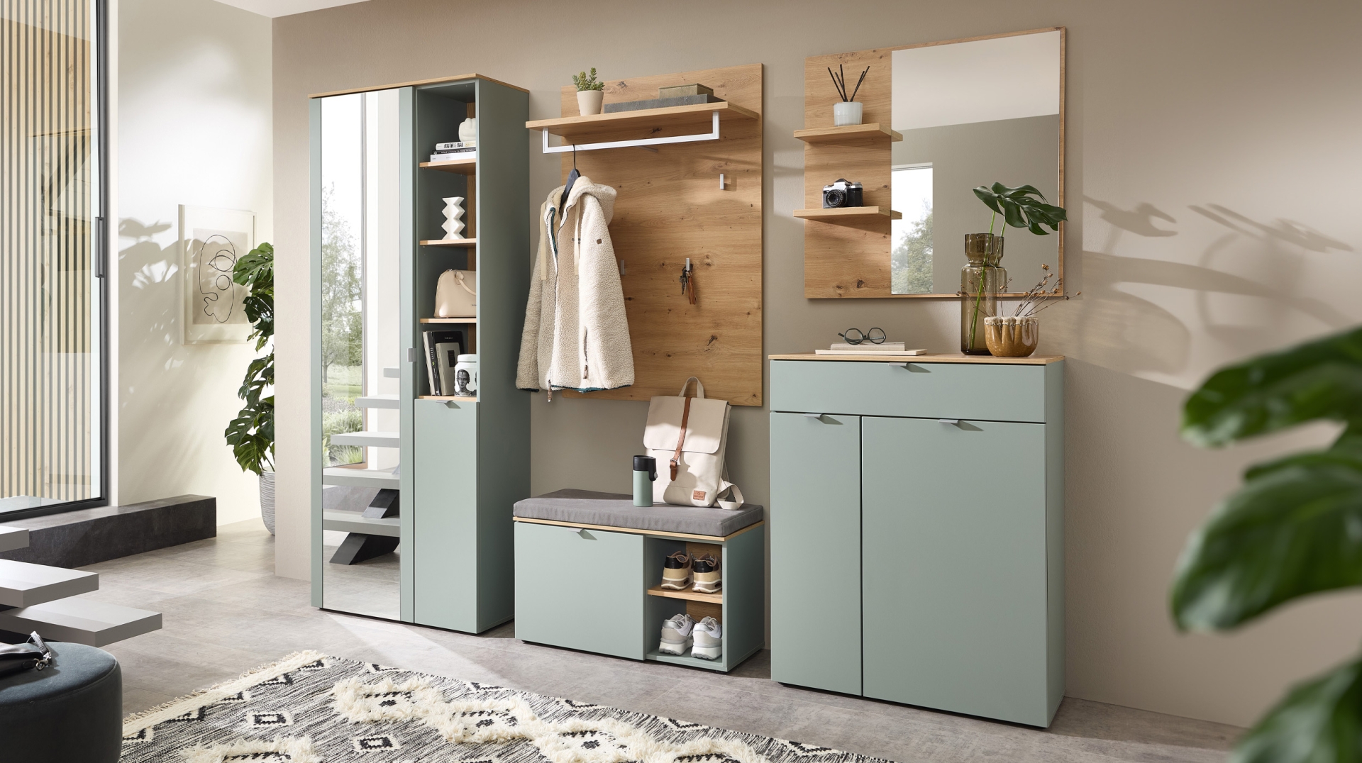 Wandspiegel artisan eiche 78 x 80 cm bari