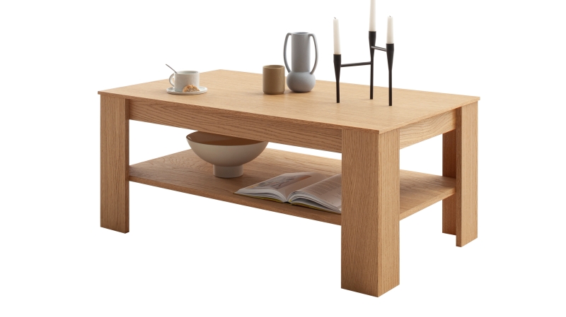 Couchtisch Eiche 115 x 65 cm - Wohnzimmertisch - ARAYA