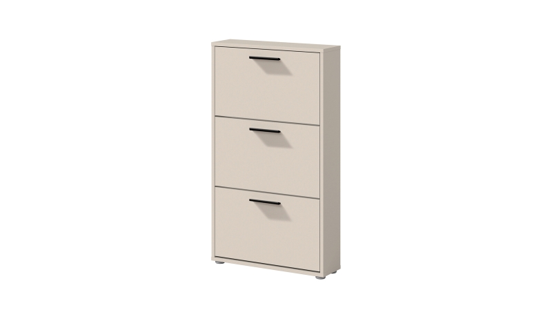 Schuhschrank beige 3-türig 59 x 103 cm - SAMMY 