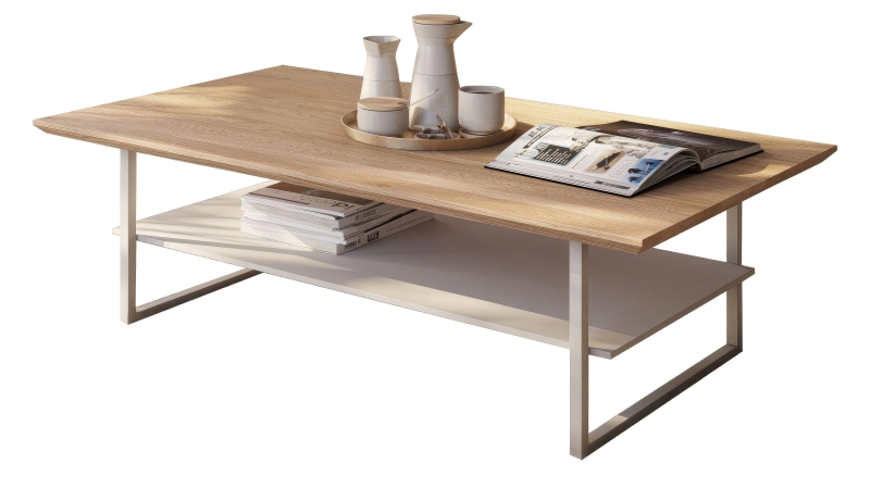 Couchtisch Eiche teilmassiv geölt 115 x 65 cm - KAI 