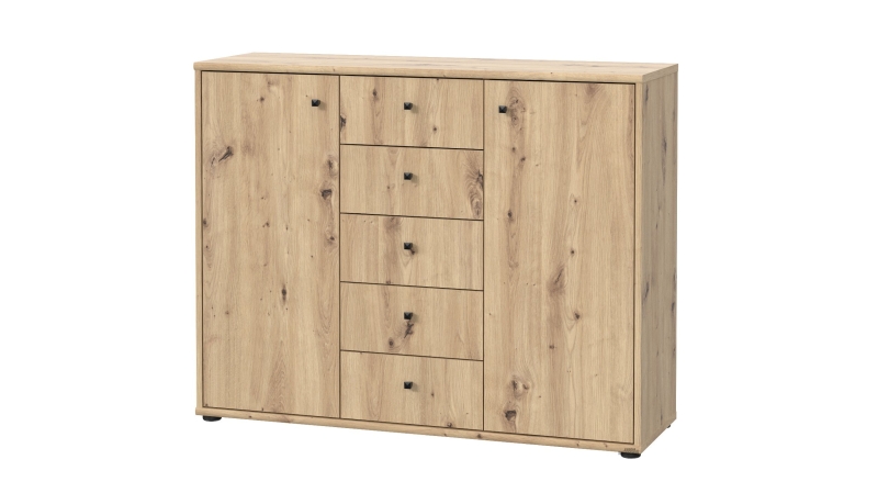 Kommode Artisan Eiche 109 cm 2-türig - TEMPRA