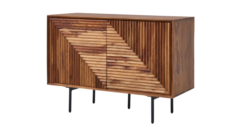 Sideboard Sheesham massiv 100 x 40 cm 2-türig -  DAINA