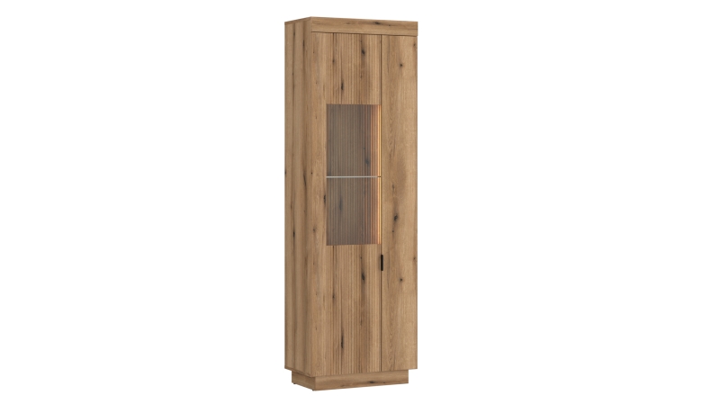 Vitrine mit Beleuchtung Coast Evoke Eiche Breite 63 cm - DELAMAR