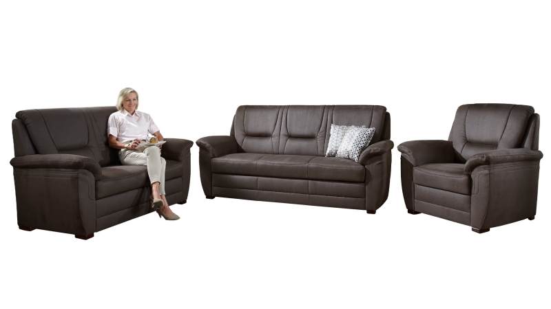 Couchliebe® Wohnlandschaft planbar - nougat - Basis Version A+ - HERMASO