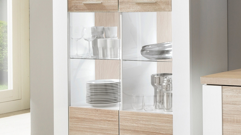 LED Boden- und Rückwandbeleuchtung Vitrine - 2er Set - MANHATTAN