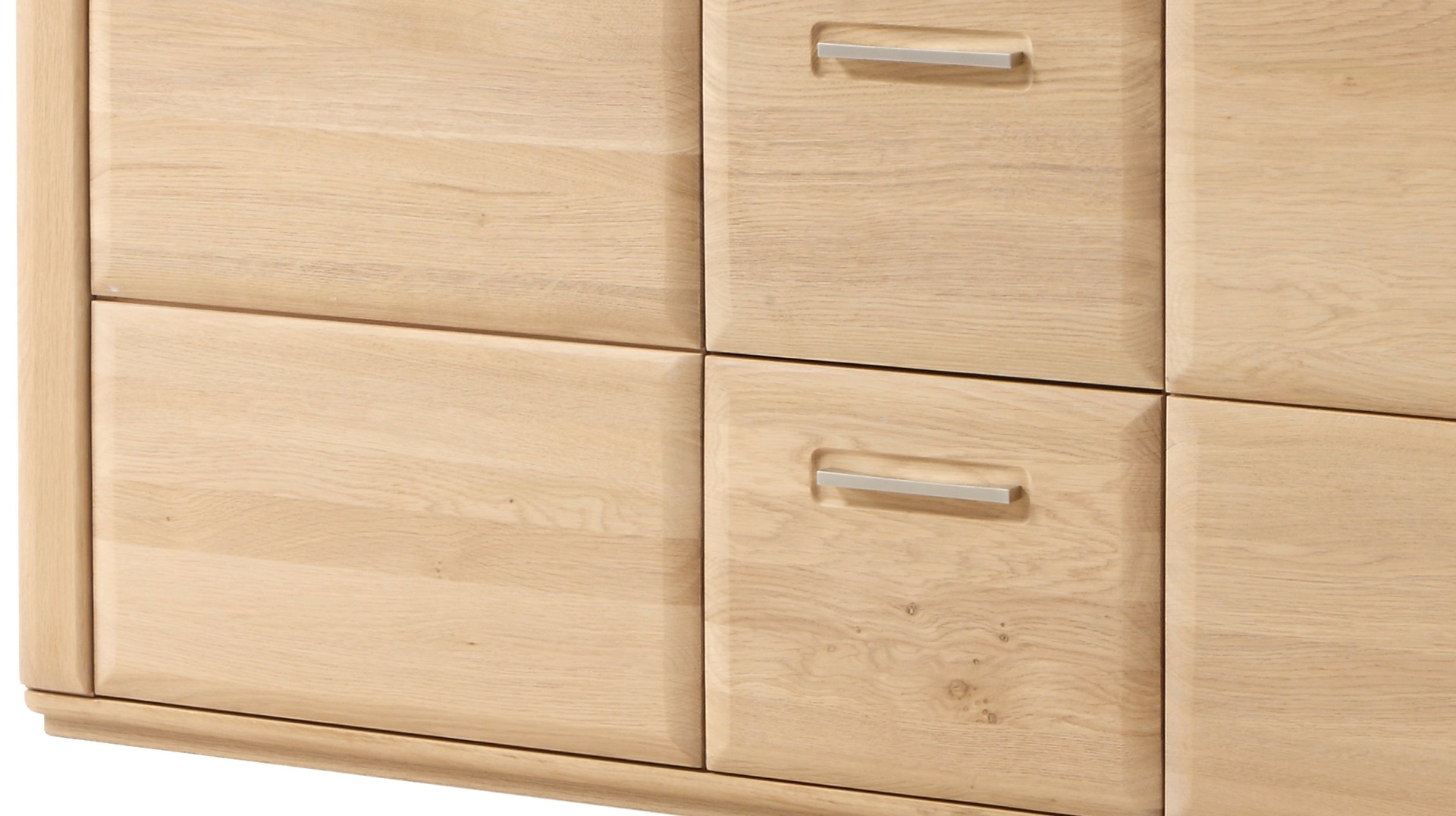 Sideboard Eiche bianco teilmassiv geölt 161 cm SENA