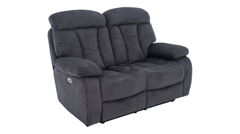 Einzelsofa anthrazit Microfaser mit Relaxfunktion - NEVADA