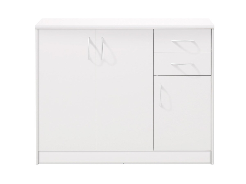 Kommode mit 3 Türen weiß 109 cm - OPTIMUS