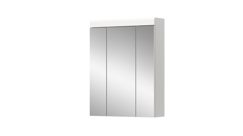 Spiegelschrank weiß hochglanz 60 cm - SCOUT