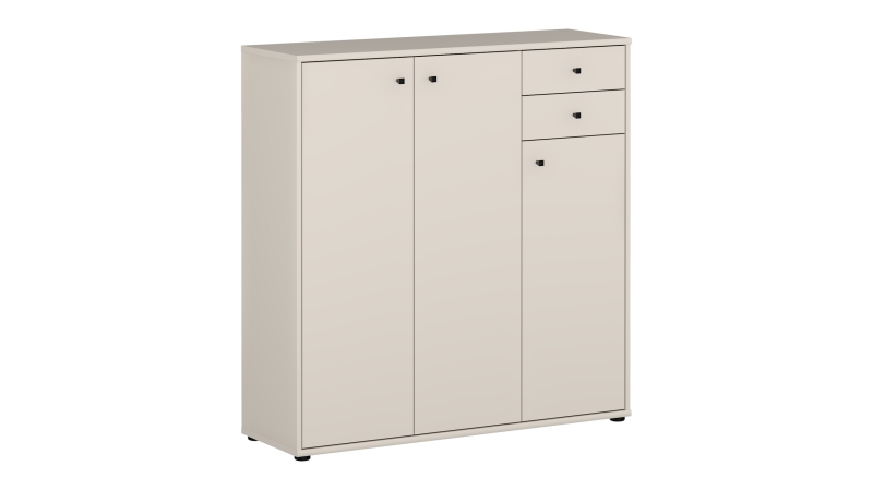 Kommode mit Schubladen beige 111 cm - TEMPRA