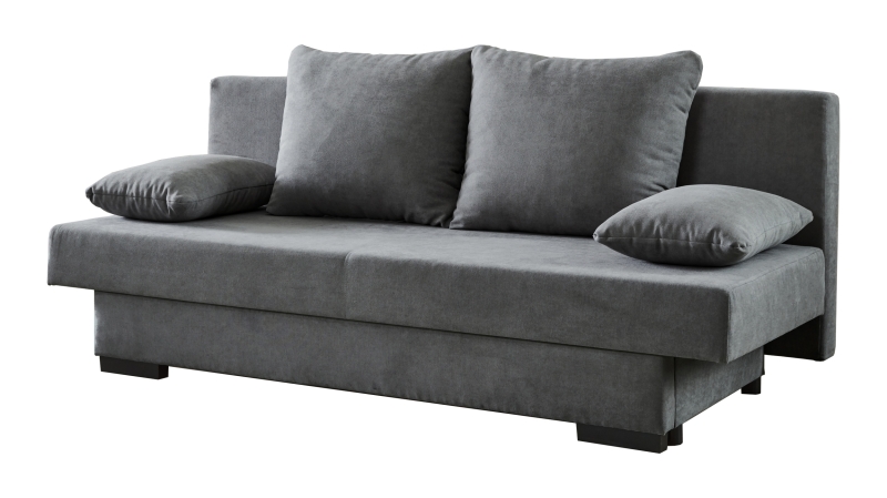Schlafsofa anthrazit Bettkasten ausziehbar 190 cm - GRONINGEN