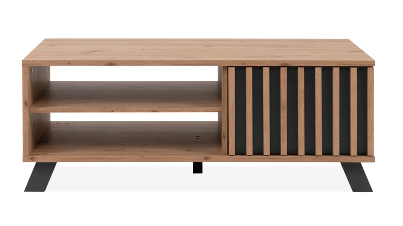 Couchtisch Artisan Eiche - anthrazit 138 x 40 cm - MEDAN 