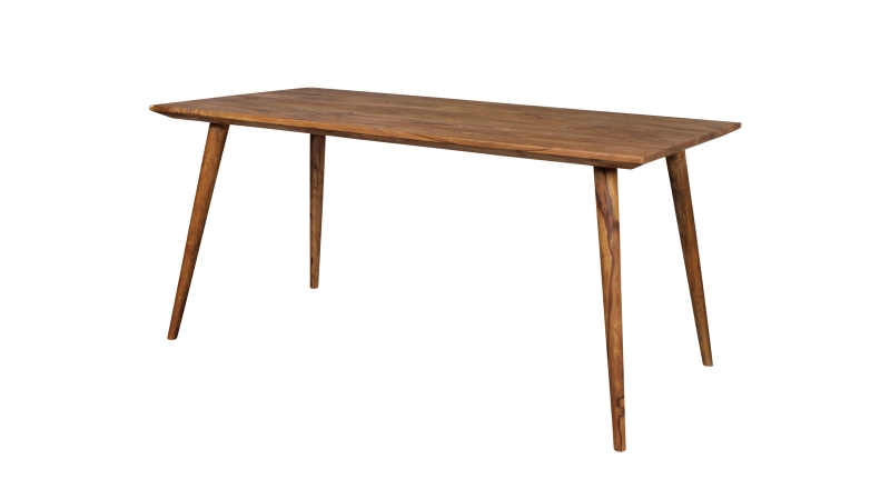 Esstisch 160 x 80 cm Sheesham massiv gebeizt - RAINE 
