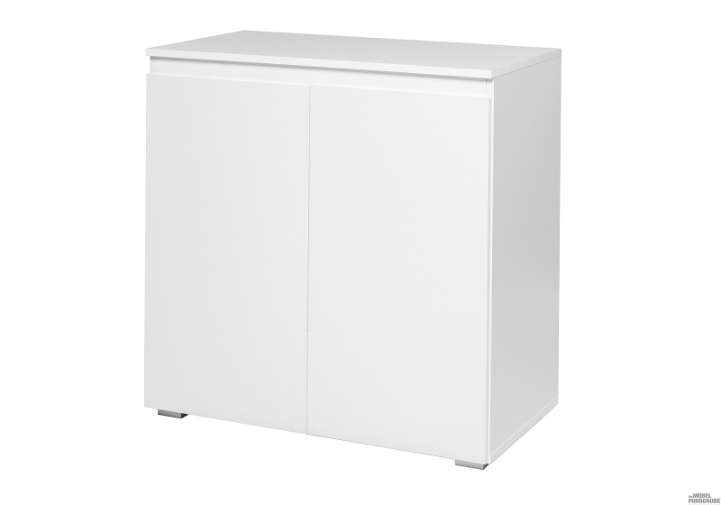 Kommode mit 2 Schranktüren weiß matt 80 cm - IMAGE