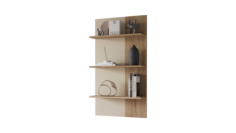 Wandboard beige - Eiche - 60 cm - MEOLO 