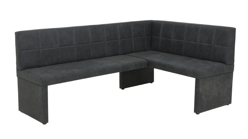 Eckbank Vintage Anthrazit 200 cm x 140 cm Bank - MELANIE