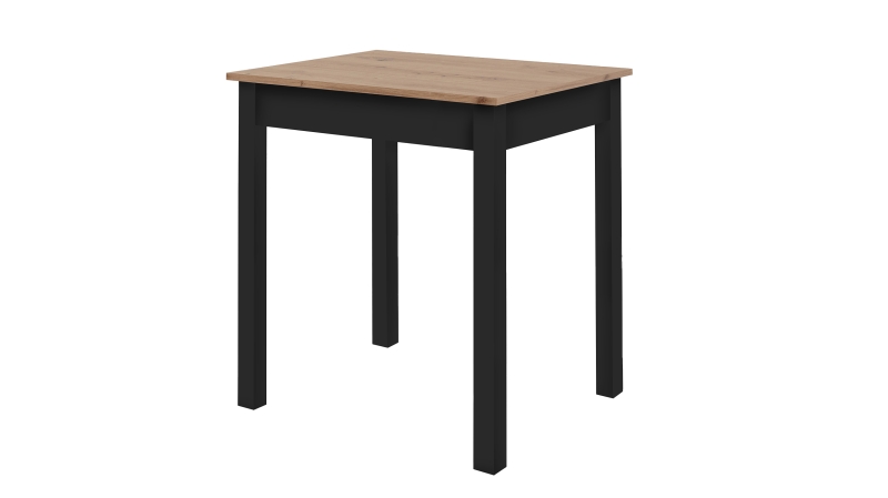 Esstisch 90 x 67 cm Artisan Eiche Holzdekor - CAPRI