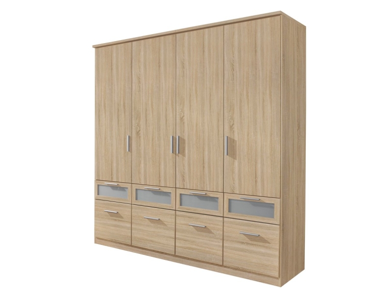 Kleiderschrank Sonoma Eiche 181 cm - rauch - BOCHUM