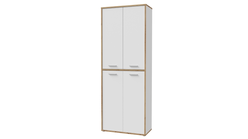 Mehrzweckschrank weiß - Artisan Eiche 226 cm - KEFLAVIK