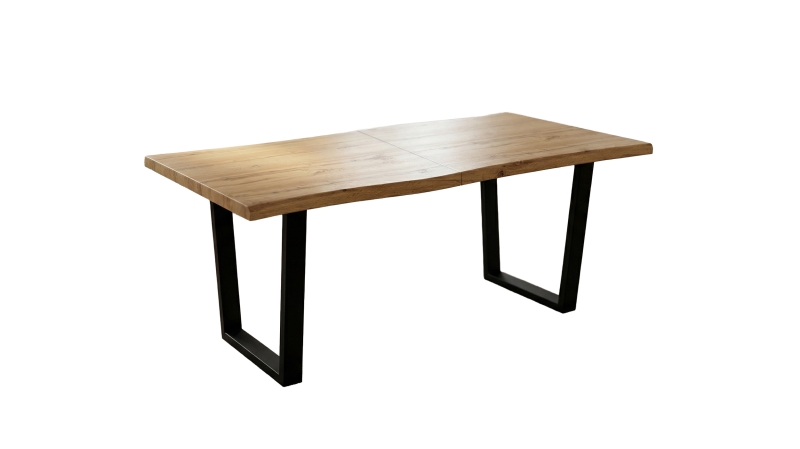 Esstisch Baumkanten Optik ausziehbar - 180  cm Eiche - IRINA